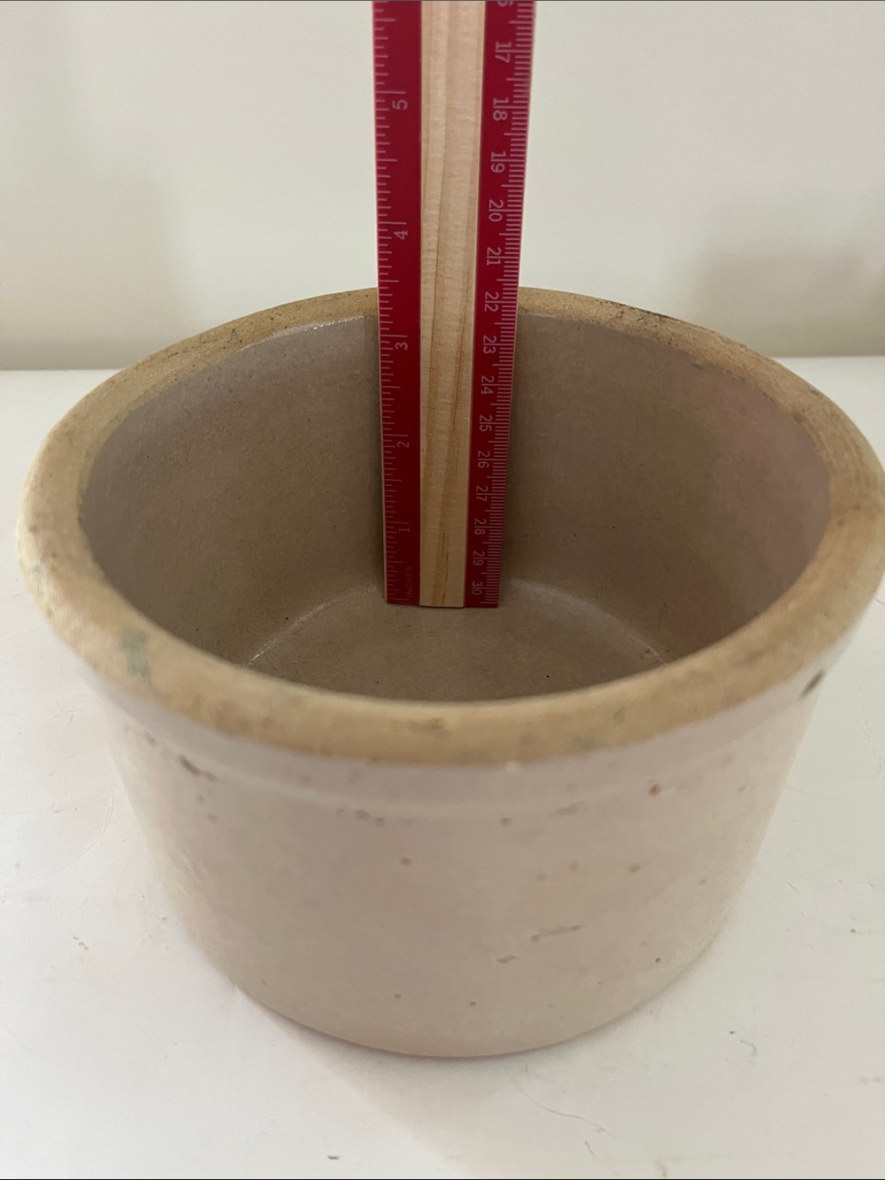 Vintage 1 Quart glazed crock - Picture 2 of 6